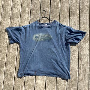 Vintage Faded and Distressed Columbia Tee